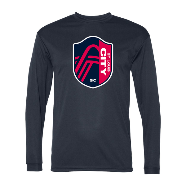 Men's St. Louis City Soccer Polyester Long Sleeve T-Shirt