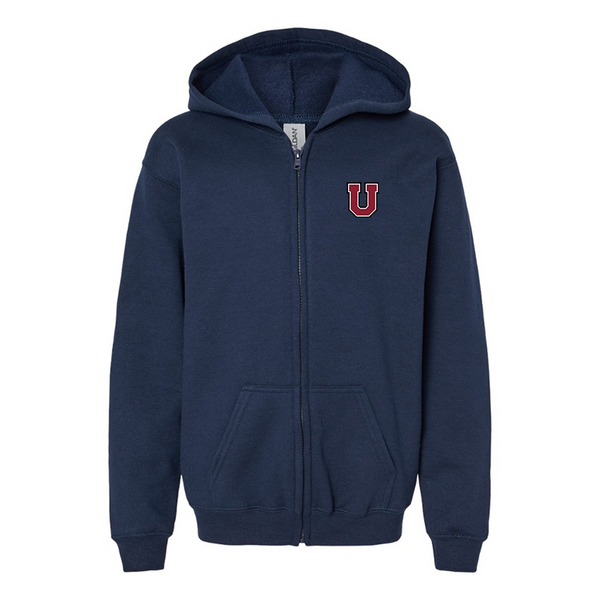Gildan Heavy Blend Youth Union Dutchmen  Full Zip Hooded Sweatshirt
