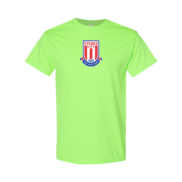 Men's Stoke City Soccer  Gildan Heavy Cotton T-Shirt