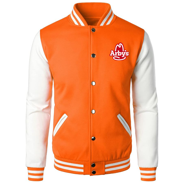 Men's  Arbys Varsity Baseball Jacket Cotton Blend Letterman Jackets