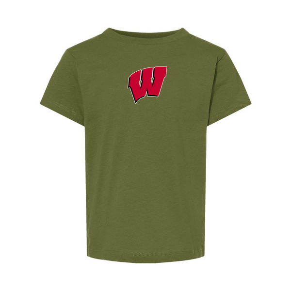 Wisconsin Badgers  BELLA  CANVAS Toddler Jersey Tee