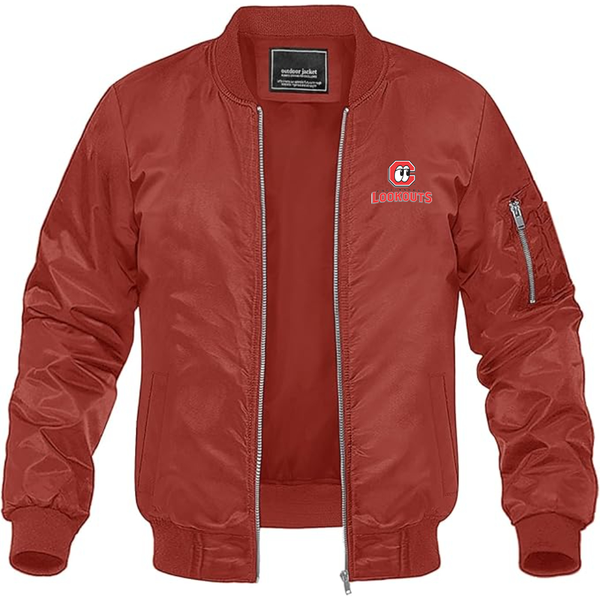 Men's Chattanooga Lookouts  Logo Lightweight Bomber Jacket Windbreaker Softshell Varsity Jacket Coat