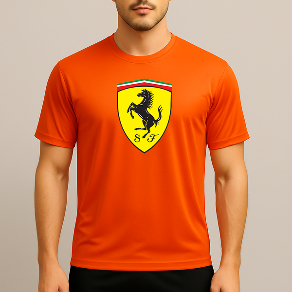 Men’s Ferrari Motorsport Car Polyester T-Shirt