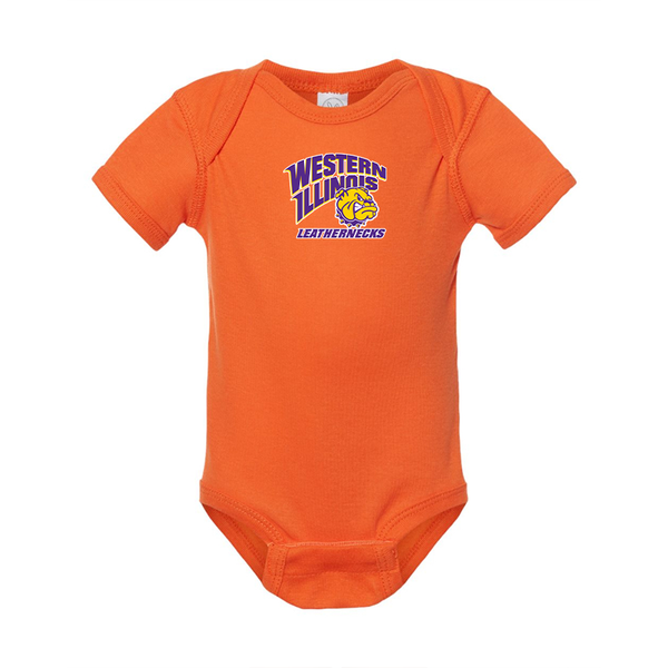 Western Illinois Leathernecks  Rabbit Skins Infant Baby Rib Bodysuit
