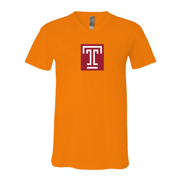 Temple Owls BELLA  CANVAS - Jersey V-Neck T-Shirt