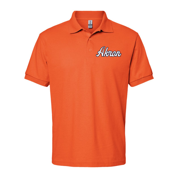 Men's Akron Zips Gildan Dry Blend Jersey Polo