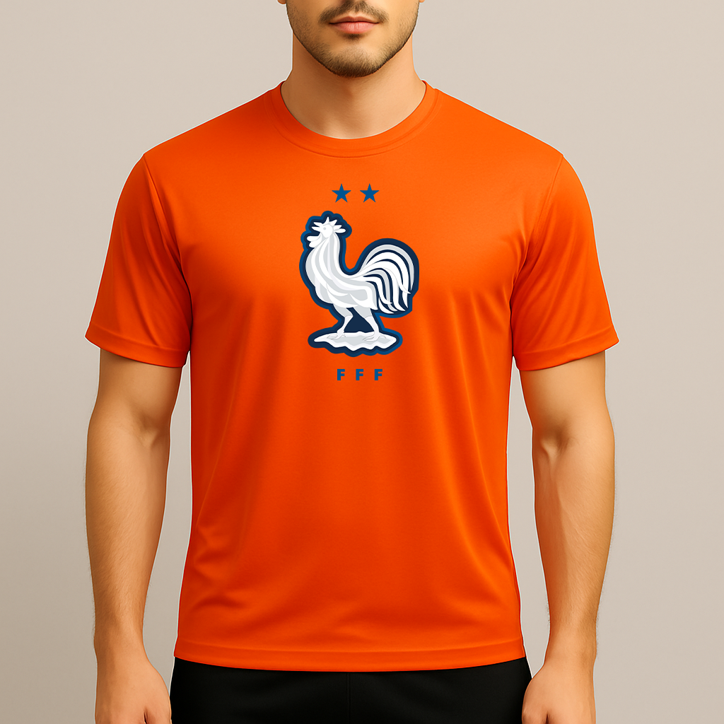 Men's France National Soccer Team Polyester T-Shirt