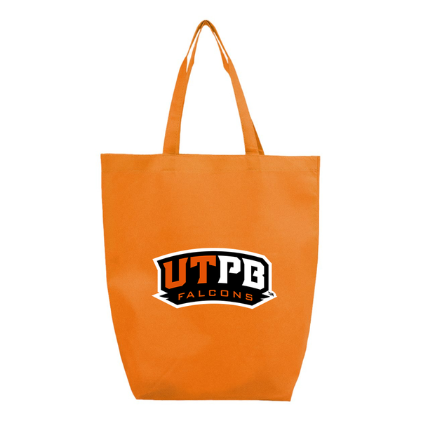 UTPB Falcons  Q-Tees Non-Woven Gusset Bottom Tote