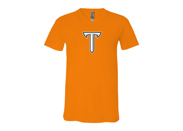 Troy Trojans BELLA  CANVAS - Jersey V-Neck T-Shirt