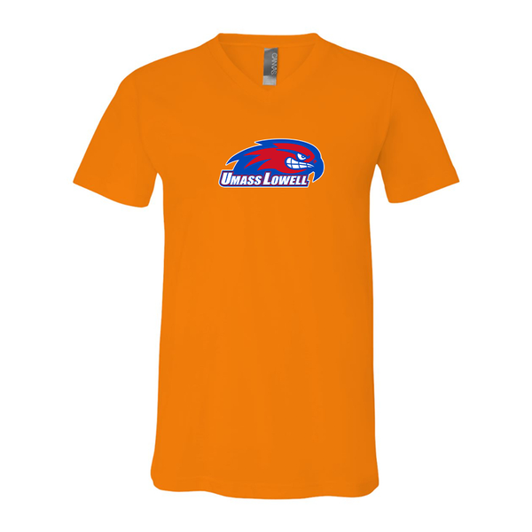 UMass Lowell River Hawks BELLA  CANVAS - Jersey V-Neck T-Shirt