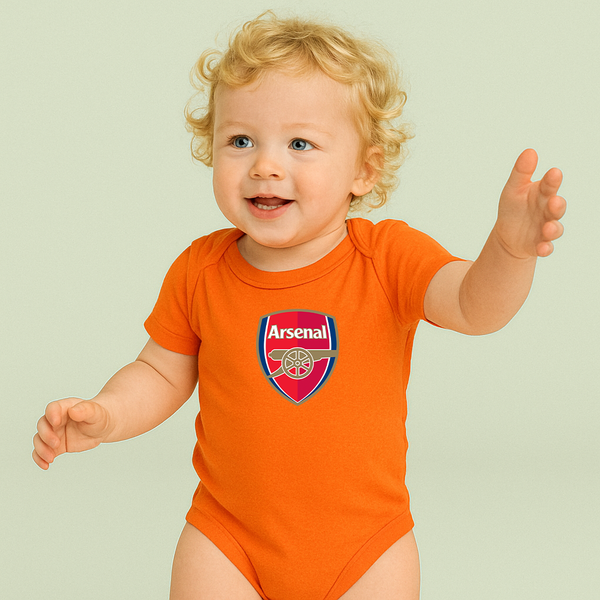 Baby Arsenal Soccer Romper Onesie