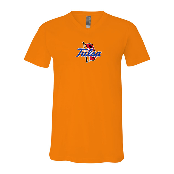 Tulsa Golden Hurricane BELLA  CANVAS - Jersey V-Neck T-Shirt