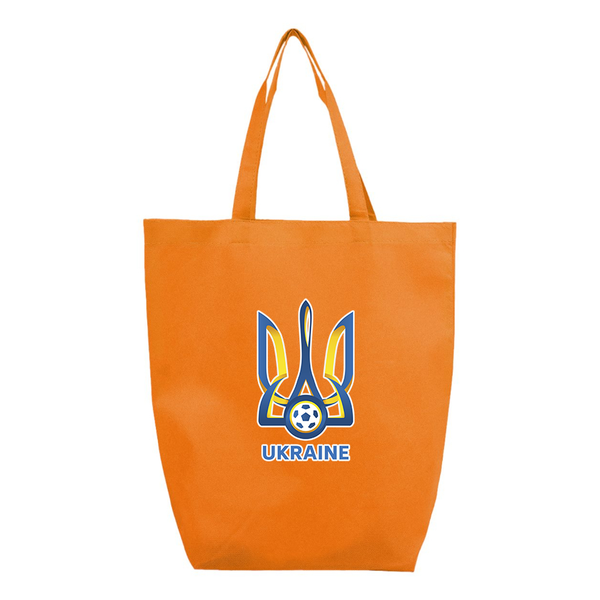 Ukraine National Football Soccer Team Q-Tees Non-Woven Gusset Bottom Tote