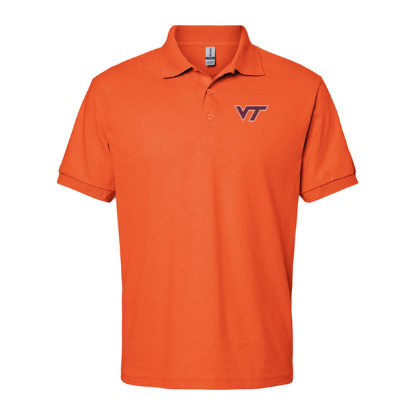Men's Virginia Tech Hokies Gildan Dry Blend Jersey Polo