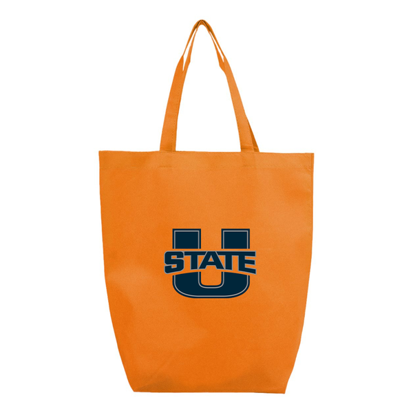 Utah State Aggies  Q-Tees Non-Woven Gusset Bottom Tote