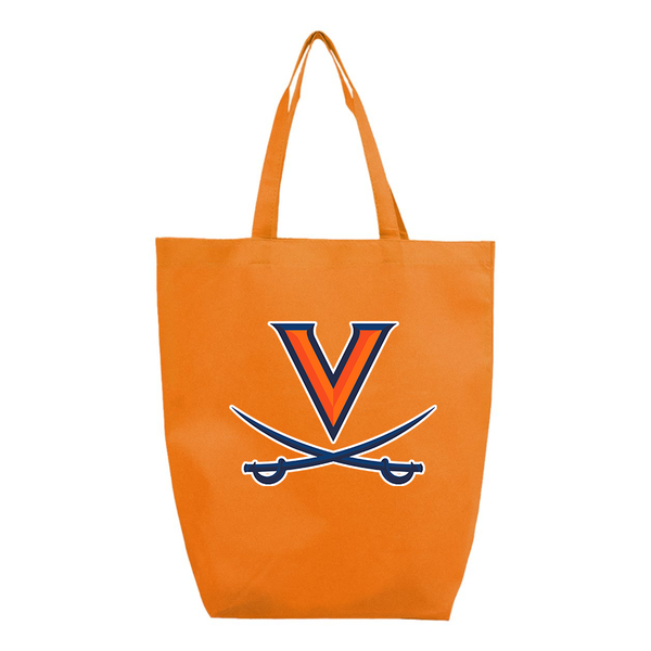 Virginia Cavaliers Q-Tees Non-Woven Gusset Bottom Tote