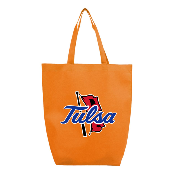 Tulsa Golden Hurricane Q-Tees Non-Woven Gusset Bottom Tote
