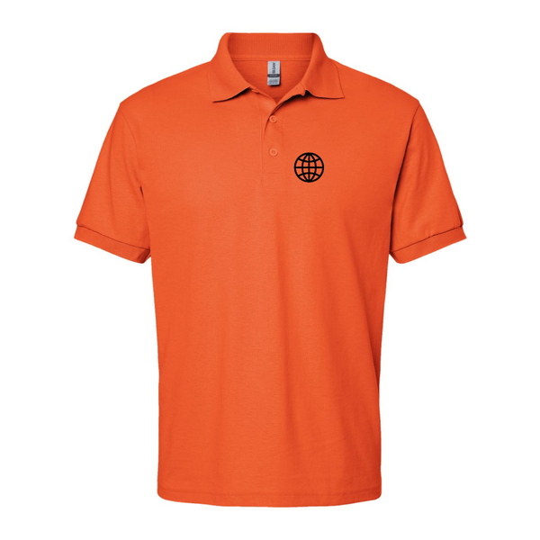 Men's  Internet Globe Dry Blend Jersey Polo