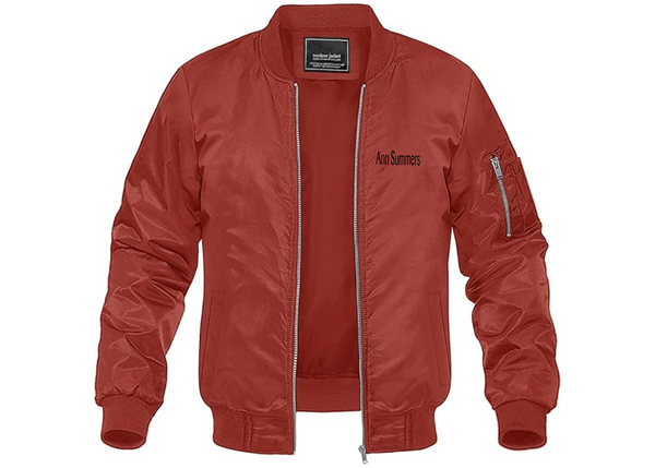 Men's Ann Summers Lightweight Bomber Jacket Windbreaker Softshell Varsity Jacket Coat
