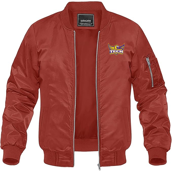 Men's Tennessee Tech Golden Eagles Lightweight Bomber Jacket Windbreaker Softshell Varsity Jacket Coat