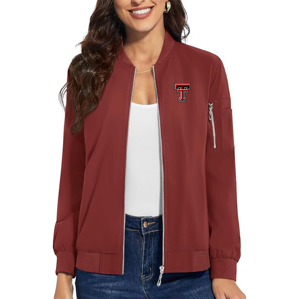 Women's Texas Tech Red Raiders  Premium Bomber Jacket Outerwear