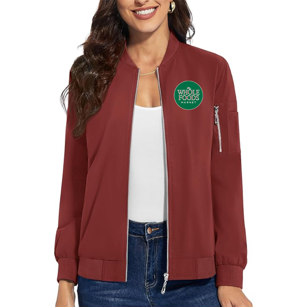 Women's Whole Foods Market Premium Bomber Jacket Outerwear
