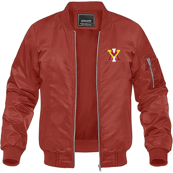 Men's  VMI Keydets Lightweight Bomber Jacket Windbreaker Softshell Varsity Jacket Coat