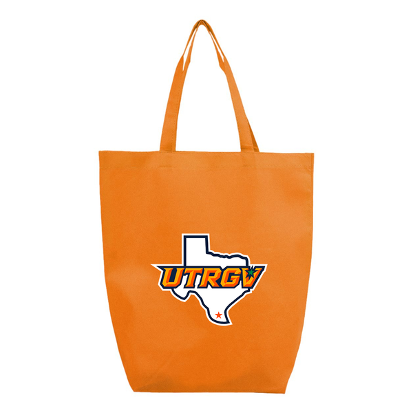 UTRGV Vaqueros Q-Tees Non-Woven Gusset Bottom Tote