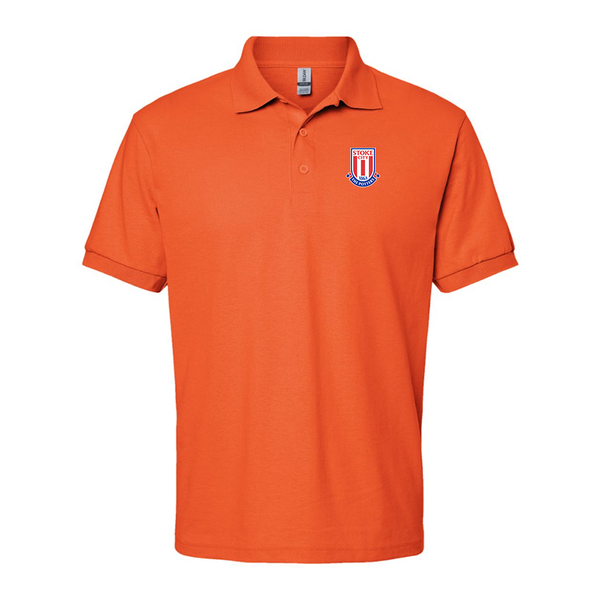 Men's Stoke City Soccer  Gildan Dry Blend Jersey Polo