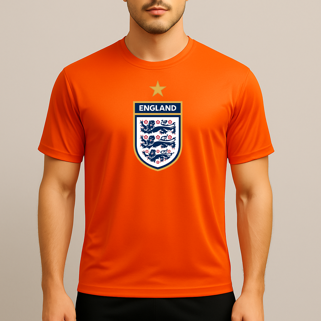 Men's England National Soccer Team Polyester T-Shirt
