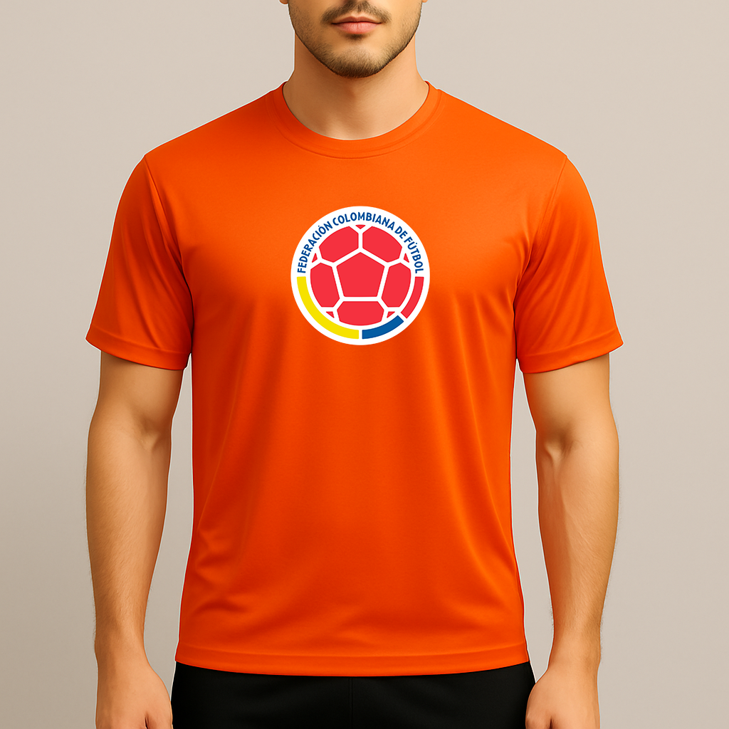 Men's Colombia National Soccer Team Polyester T-Shirt