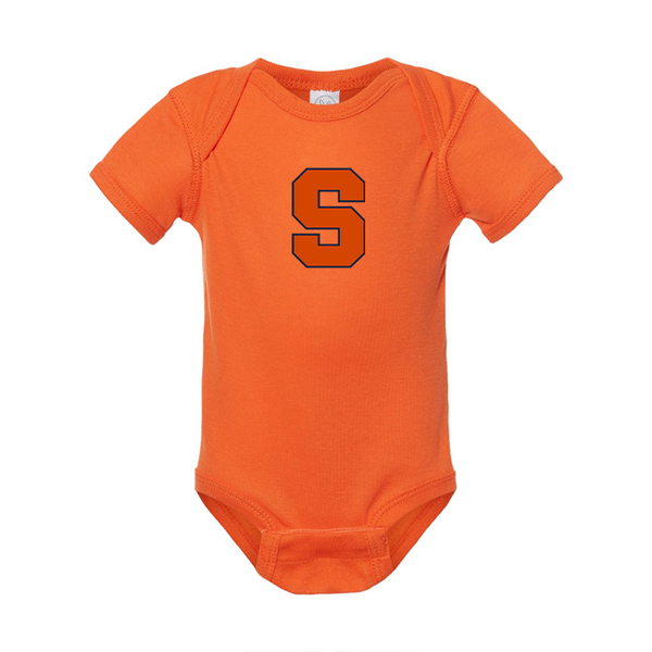 Syracuse Orange  Rabbit Skins Infant Baby Rib Bodysuit