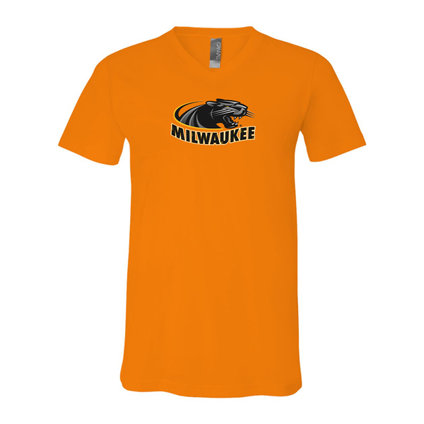 Wisconsin Milwaukee Panthers BELLA  CANVAS - Jersey V-Neck T-Shirt