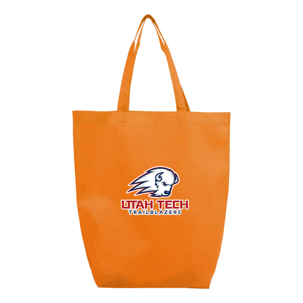 Utah Tech Trailblazers Q-Tees Non-Woven Gusset Bottom Tote