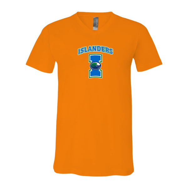 Men's  Texas AM CC Islanders  BELLA + CANVAS - Jersey V-Neck T-Shirt