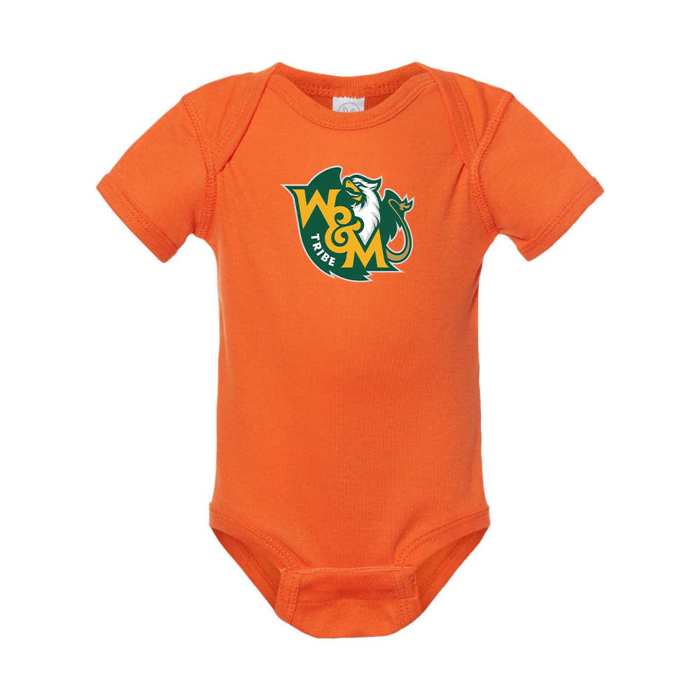 William and Mary Tribe  Baby Romper Onesie