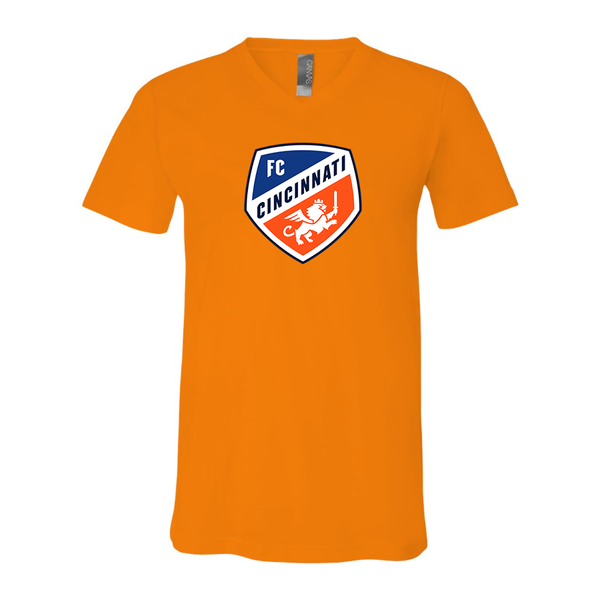 Men's FC Cincinnati BELLA + CANVAS - Jersey V-Neck T-Shirt