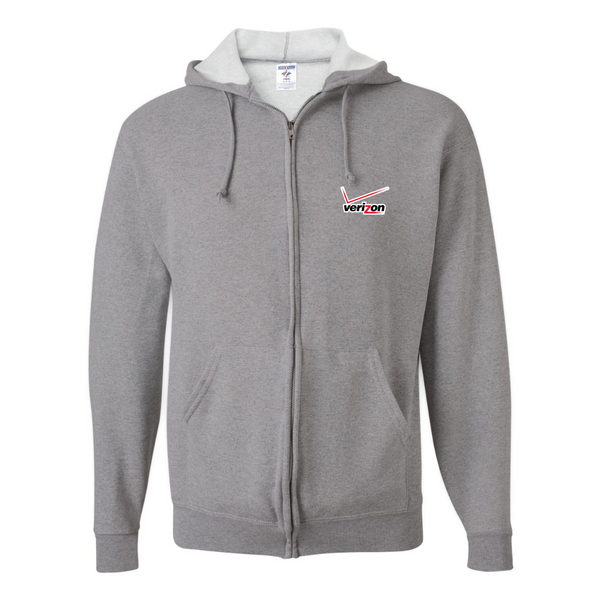 Men's Verizon Wireless JERZEES NuBlend Full-Zip Hooded Sweatshirt