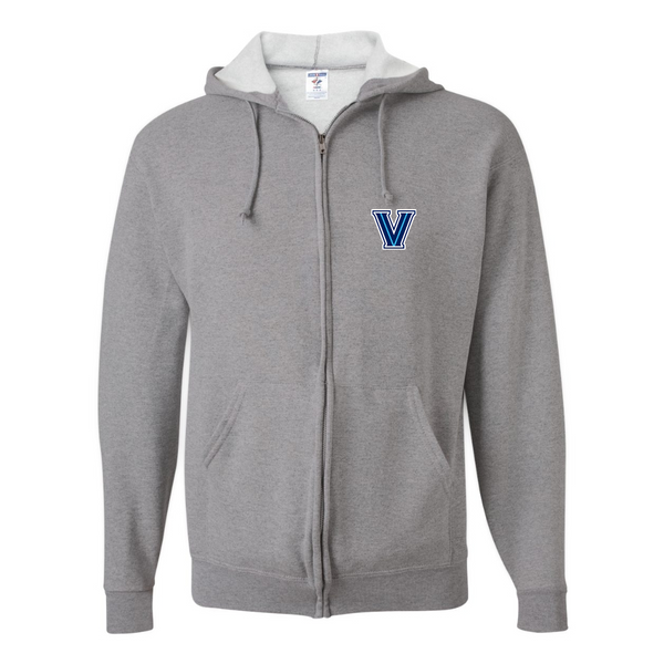 Men's Villanova Wildcats JERZEES NuBlend Full-Zip Hooded Sweatshirt