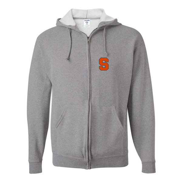 Men's Syracuse Orange JERZEES NuBlend Full-Zip Hooded Sweatshirt