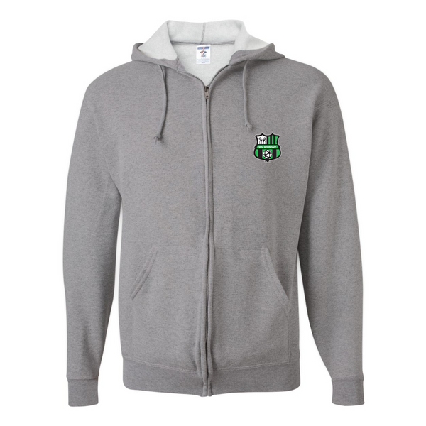 Men's U.S. Sassuolo Soccer JERZEES NuBlend Full-Zip Hooded Sweatshirt