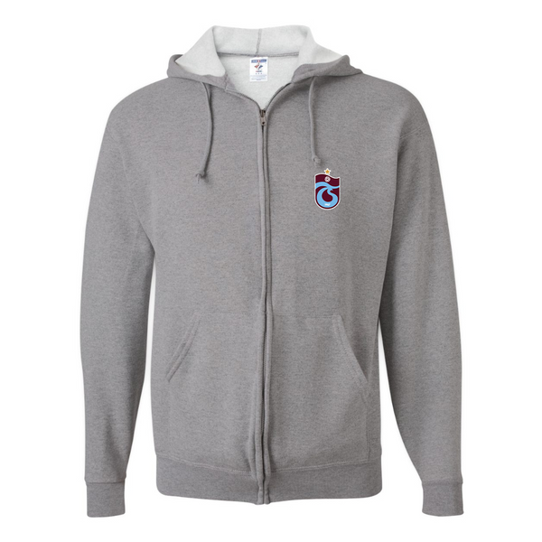 Men's Trabzonspor Soccer JERZEES NuBlend Full-Zip Hooded Sweatshirt