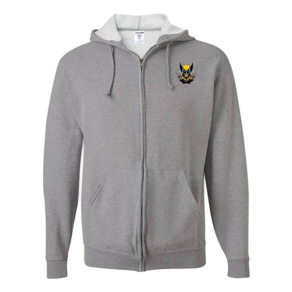 Men's Wolverine 2025 Art  JERZEES NuBlend Full-Zip Hooded Sweatshirt