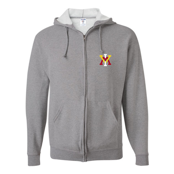 Men's VMI Keydets JERZEES NuBlend Full-Zip Hooded Sweatshirt