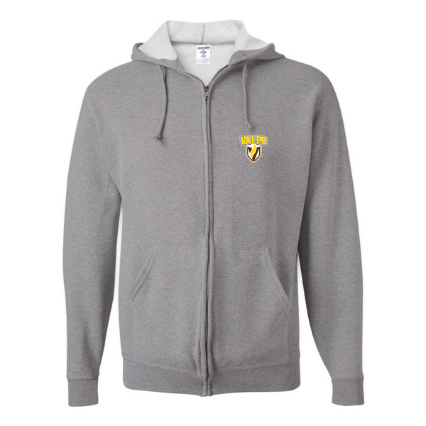 Men's Valparaiso Crusaders JERZEES NuBlend Full-Zip Hooded Sweatshirt