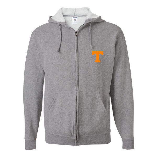 Men's Tennessee Volunteers JERZEES NuBlend Full-Zip Hooded Sweatshirt