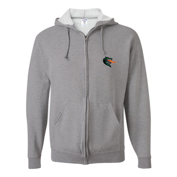 Men's UAB Blazers JERZEES NuBlend Full-Zip Hooded Sweatshirt