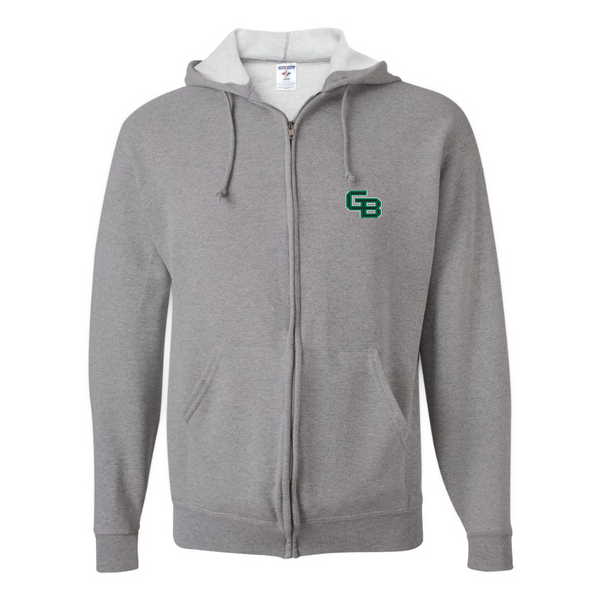Men's Wisconsin Green Bay Phoenix JERZEES NuBlend Full-Zip Hooded Sweatshirt