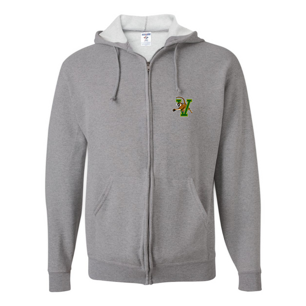 Men's Vermont Catamounts JERZEES NuBlend Full-Zip Hooded Sweatshirt