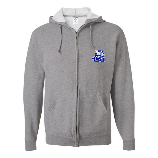 Men's Tennessee State Tigers JERZEES NuBlend Full-Zip Hooded Sweatshirt
